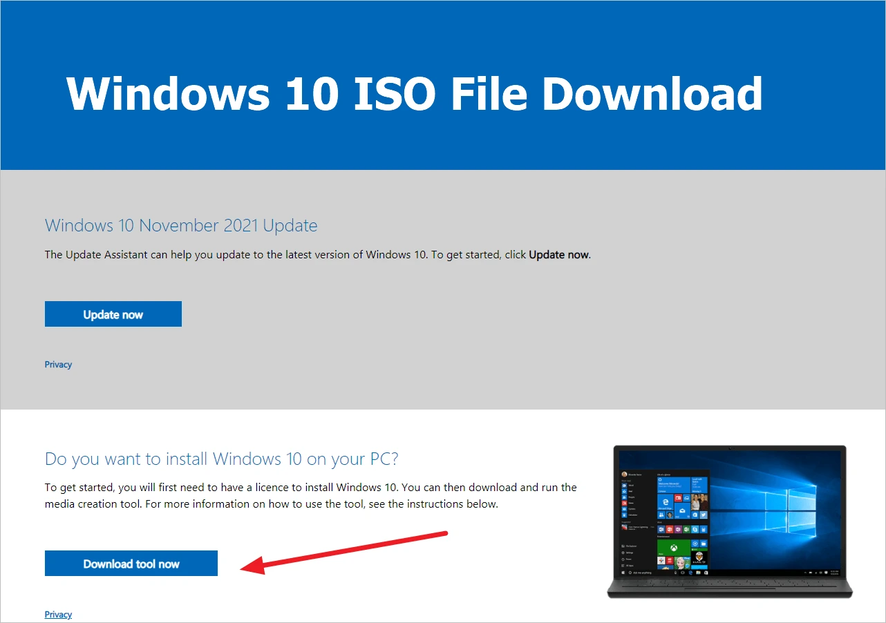 Descargar ISO de Windows